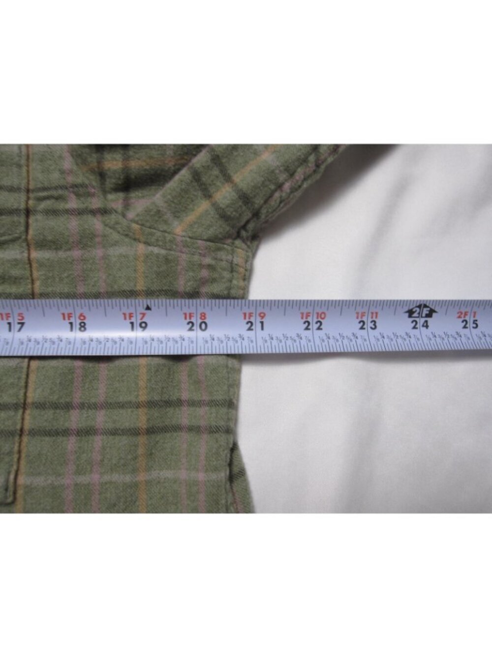 REI Co-op Men Sz L Flannel Shirt Plaid Button Cabincore Gorpcore Hiking (M188) - Picture 5 of 6